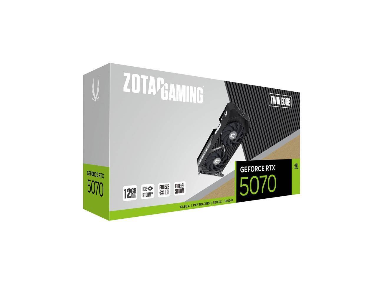 ZOTAC Twin Edge GeForce RTX 5070 12GB GDDR7 PCI Express 5.0 x16