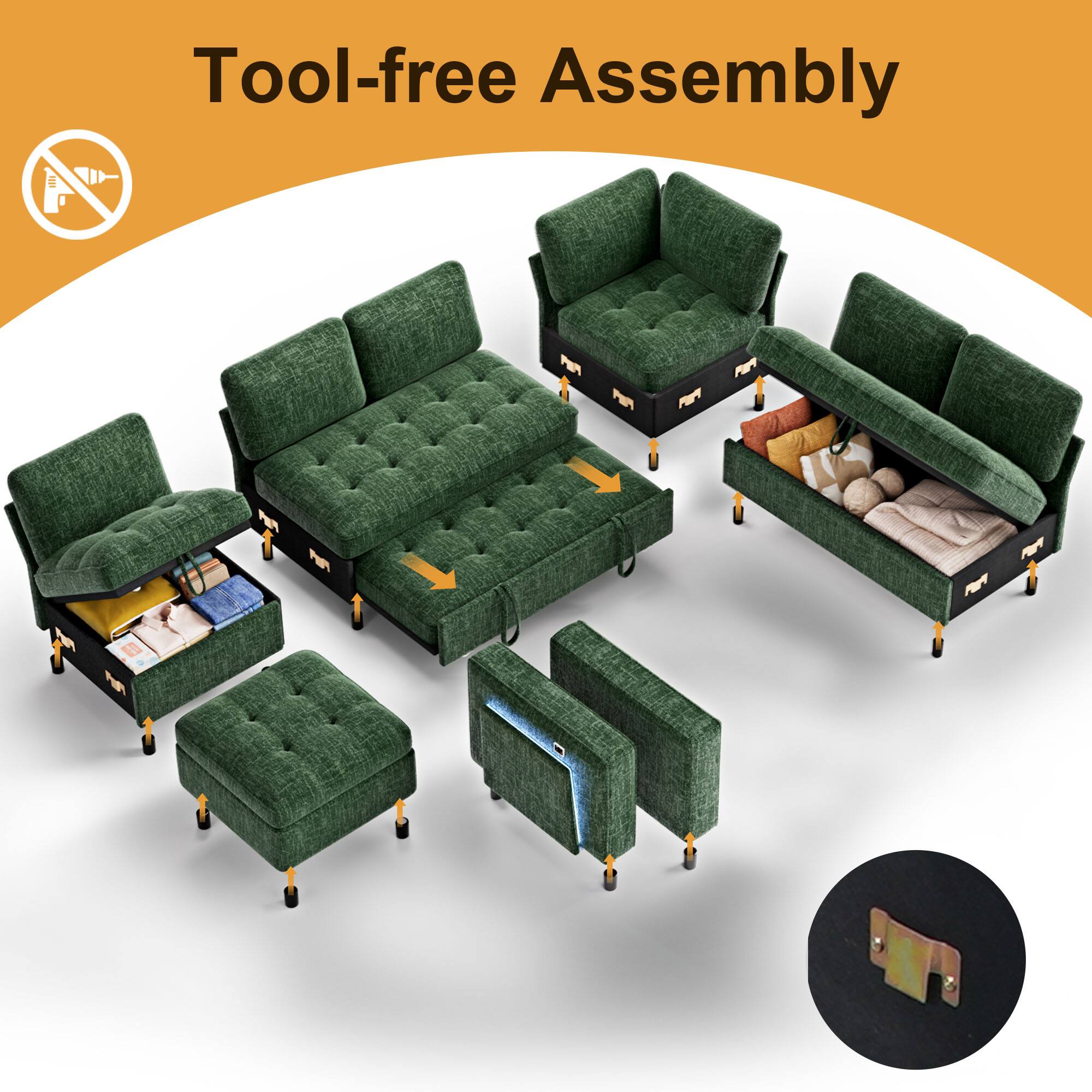 Tool-free Assembly