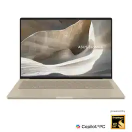 ASUS - Zenbook A14 14” OLED 2K Display - Snapdragon X2 Elite 2026 - 16GB Memory - 512GB Storage - Copilot+ PC - Zabriskie Beige