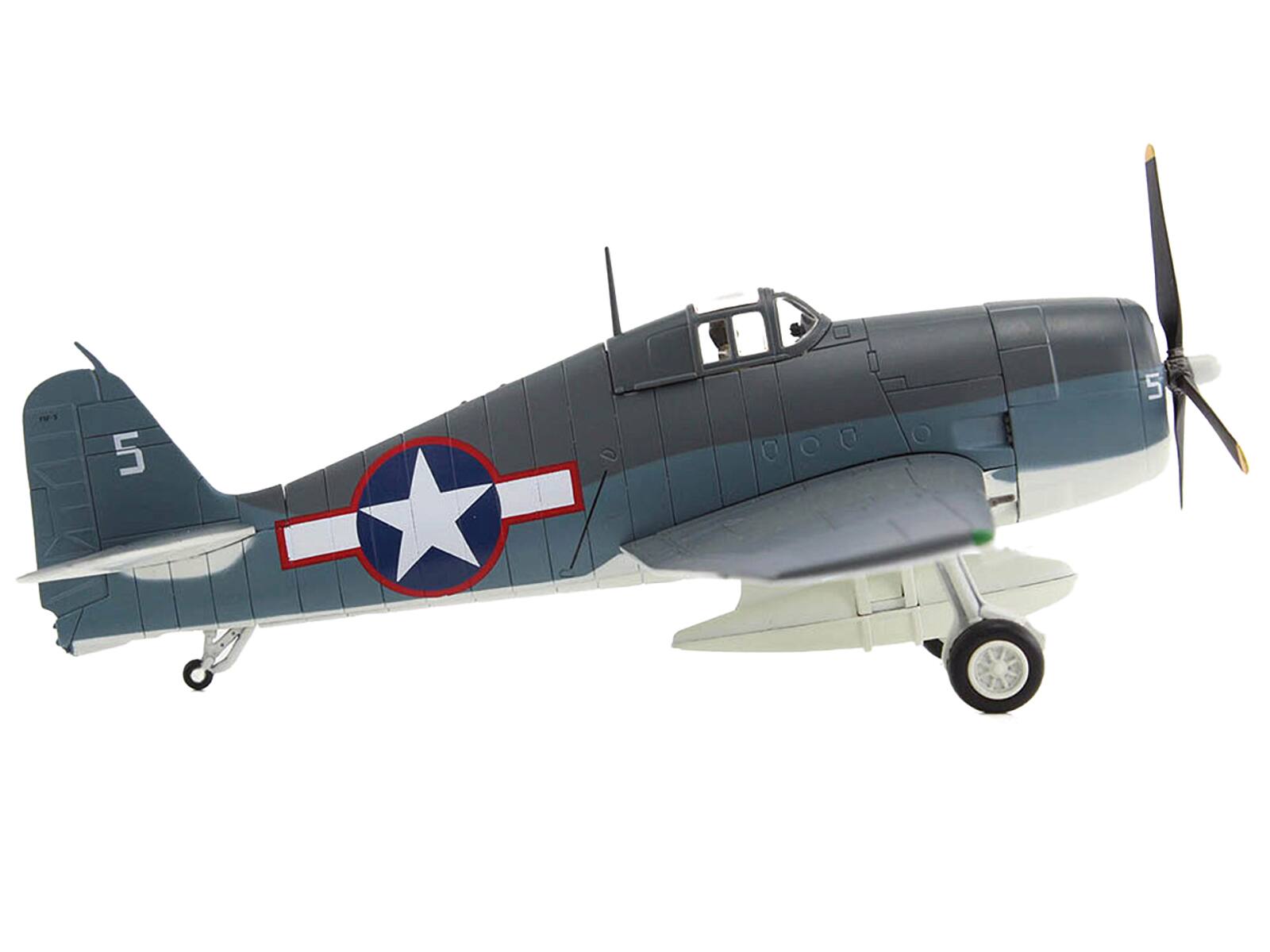 Angle. Hobby Master - Grumman F6F-3 Hellcat "Lt. Oscar Chenoweth VF-38 Segi Point New Georgia Island" 1943 US Navy "Air Power Series" 1/72 - Dark Green.
