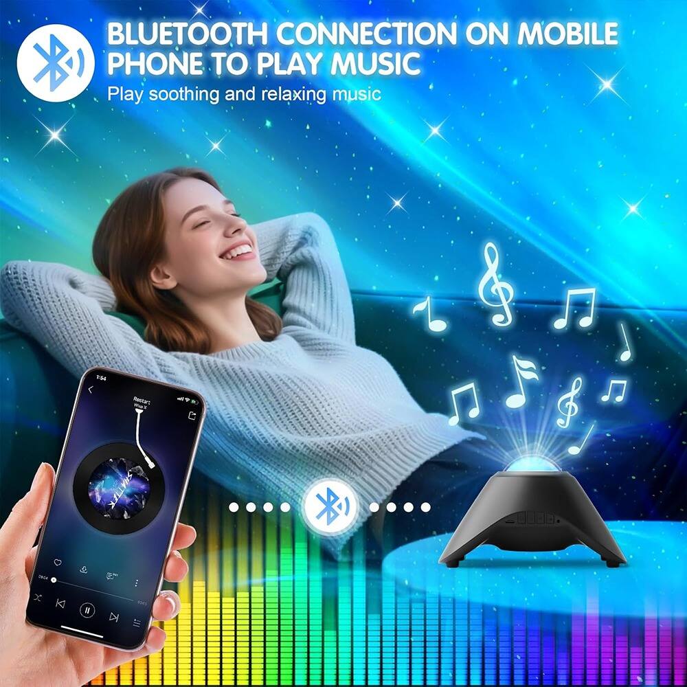 BLUETOOTH CONNECTION ON MOBILE PHONE TO PLAY MUSIC  
Play soothing and relaxing music