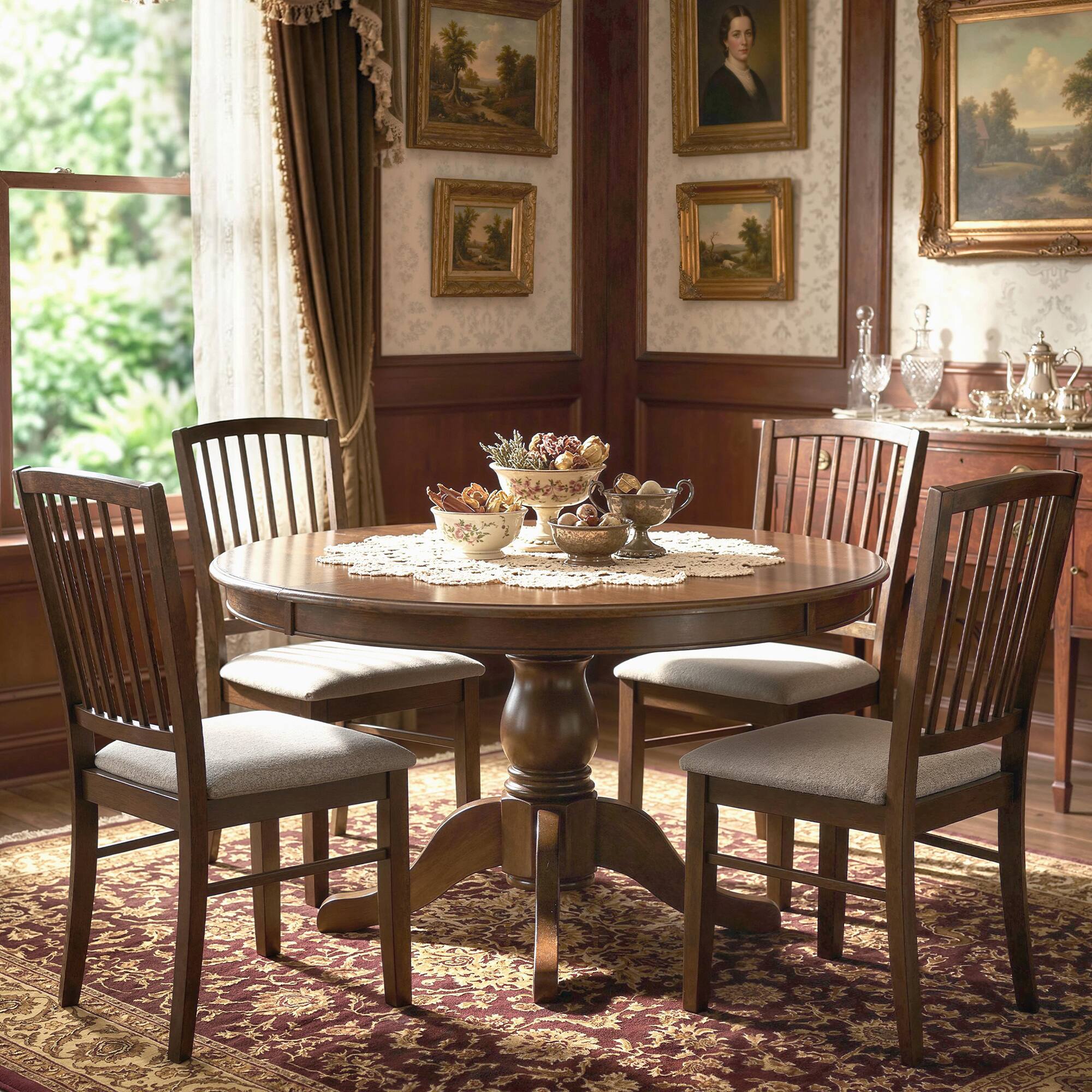 Alt View 8. Homcom - Chairs Upholstered Kitchen Chairs with Rubberwood Legs Set of 2 - Burn Brown.