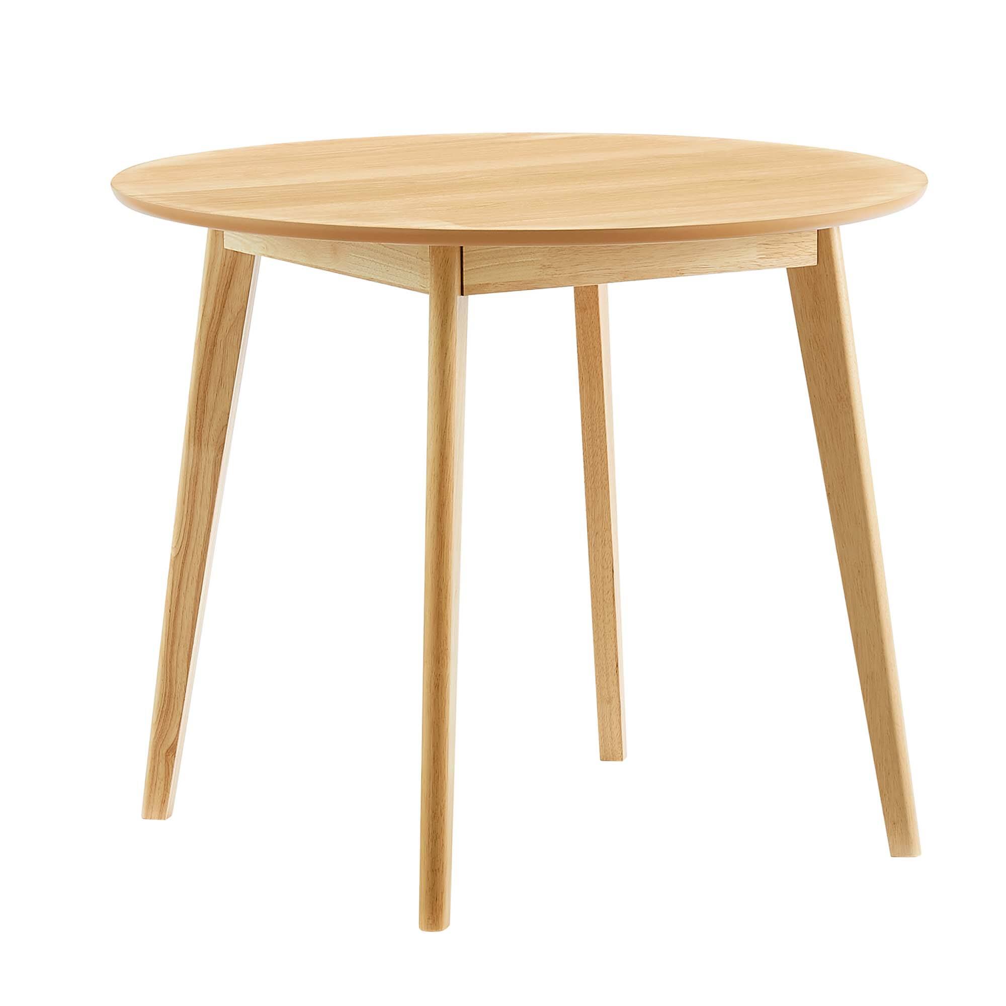 Angle. Modway - Vision 35" Round Dining Table by Modway - Oak.