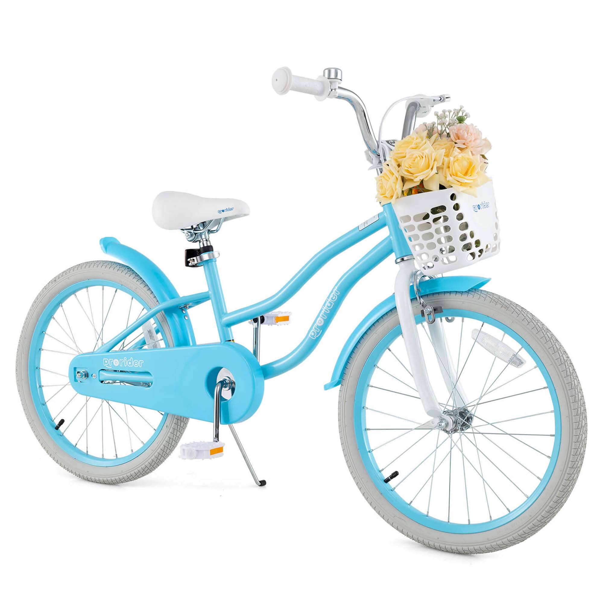 Costway - 20" Kids Bike with Height Adjustable Handlebar & Seat Hand Brake & Coaster Brake - Blue