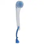 Front. Zadro - Exfoliating Facial Brush with Silicone Bristles - Clear.
