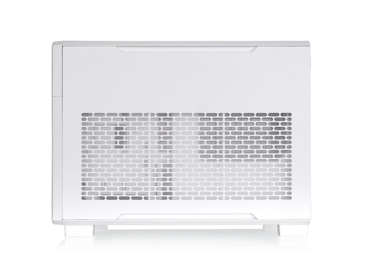 Alt View 5. Thermaltake - Thermaltake TR200; 6.0" LCD; Micro Chassis; mATX/mITX; 360mm Rad; 365mm GPU; 258mm PSU; 175mm AIO; 1x120mm Fan - Snow.