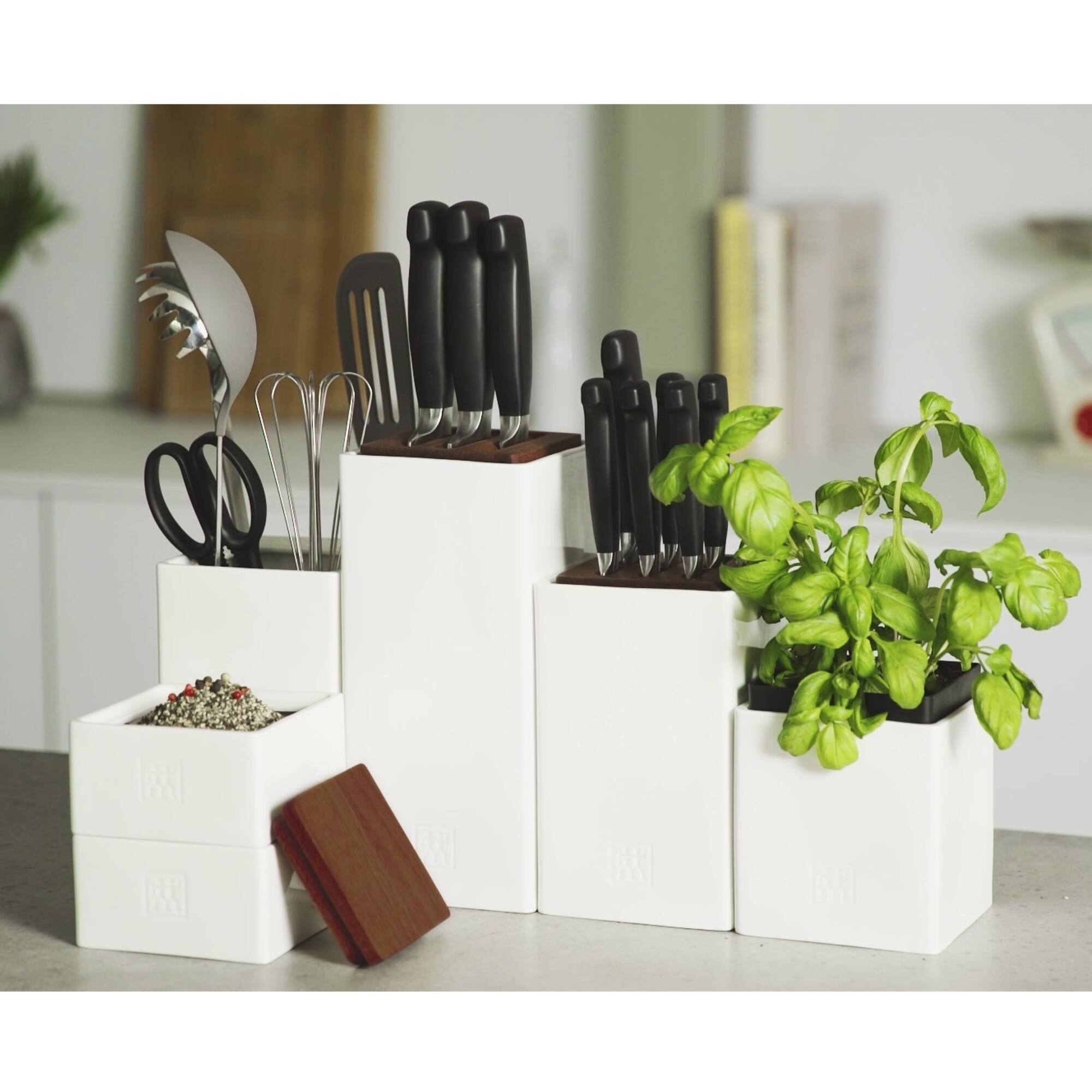 Alt View 3. ZWILLING - ZWILLING Ceramic Storage Box - Medium - White.