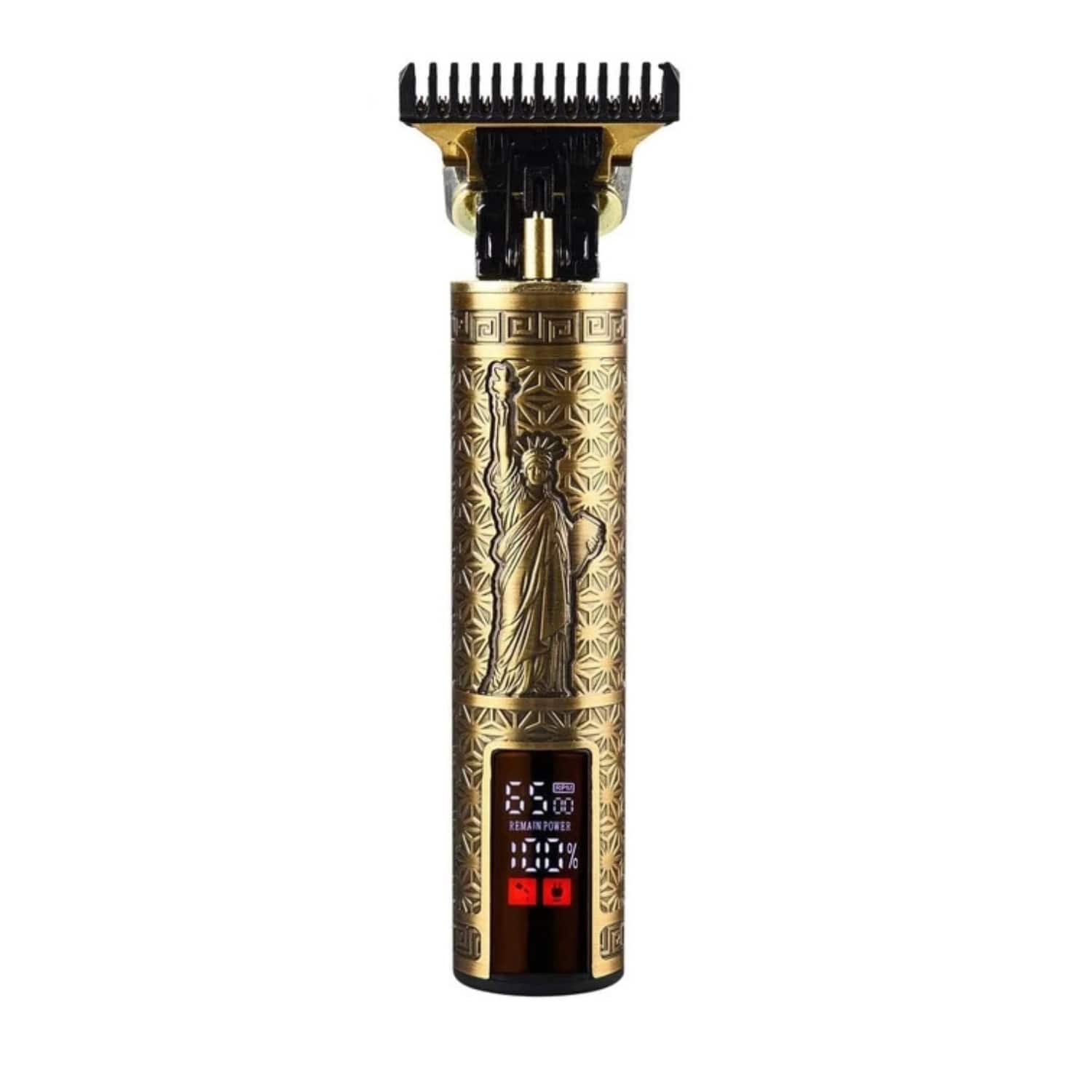 Stock Preferred - Cordless Beard Trimmer for Men with LED Display - Gold D