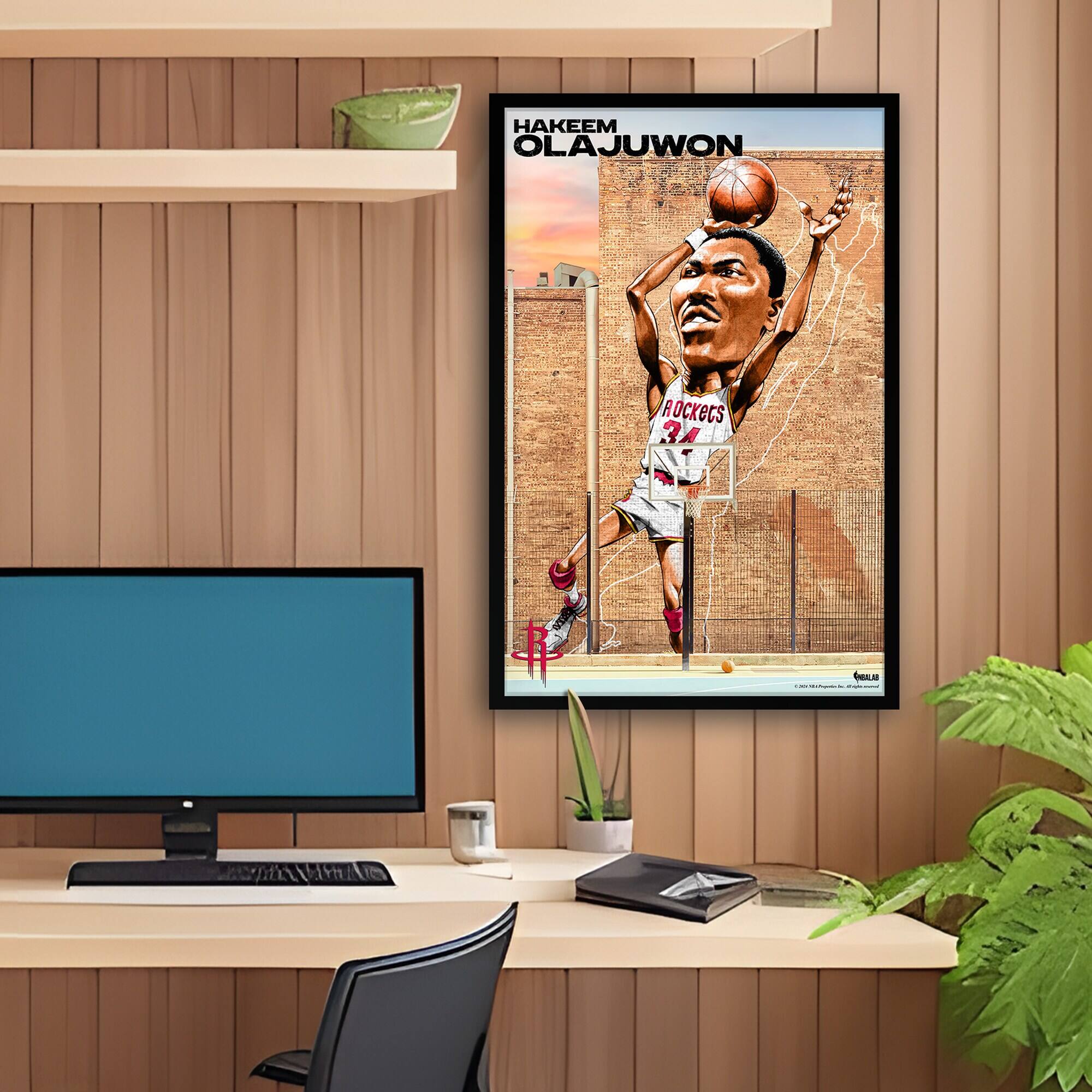 Hakeem Olajuwon  
Rockets 34