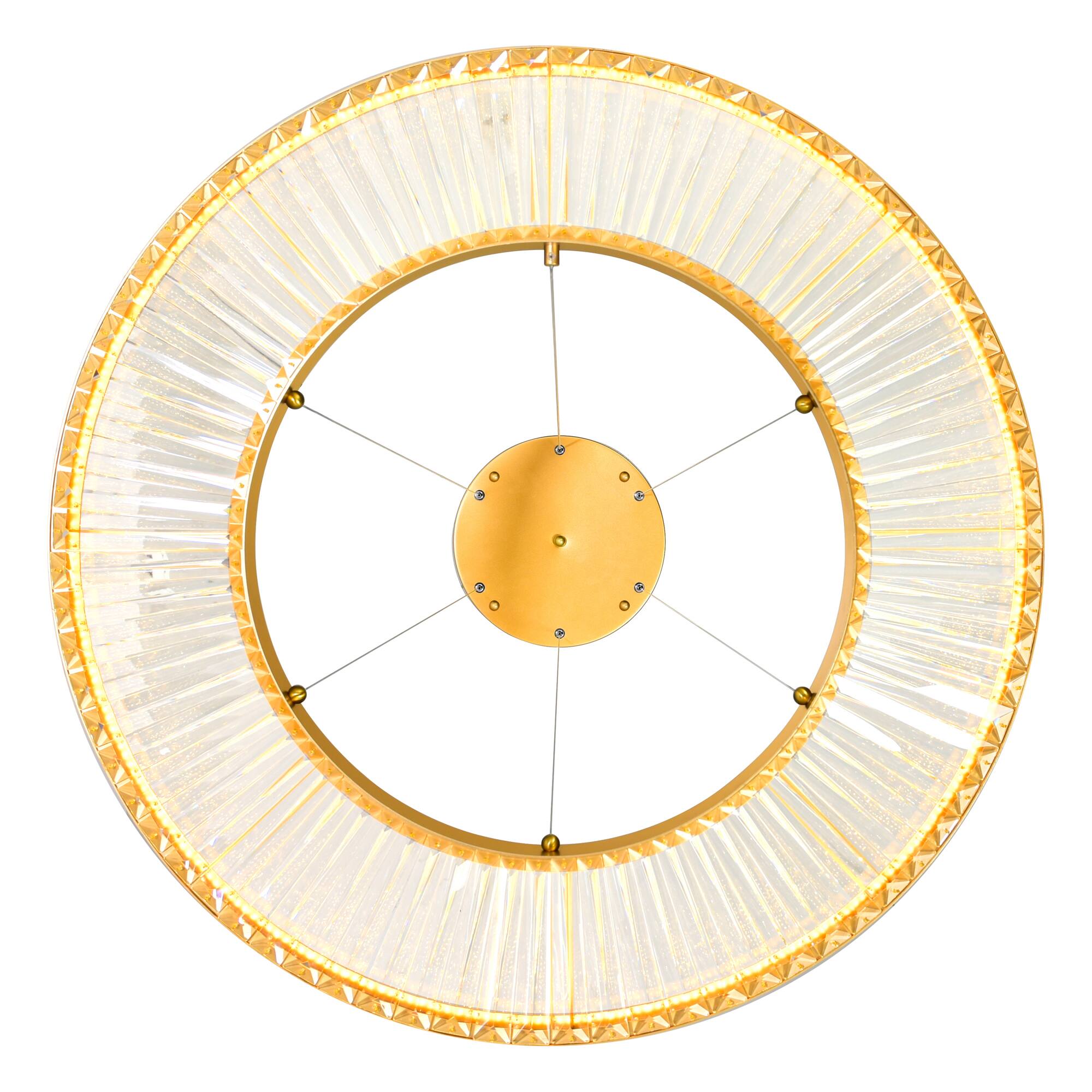 Back. CWI Lighting - Bjoux LED Chandelier With Sun Gold Finish - Sun Gold.