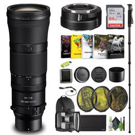 Nikon - NIKKOR Z 180-600mm f/5.6-6.3 VR Lens (Nikon Z) (20117) + FTZ II Adapter Bundle (International Version)