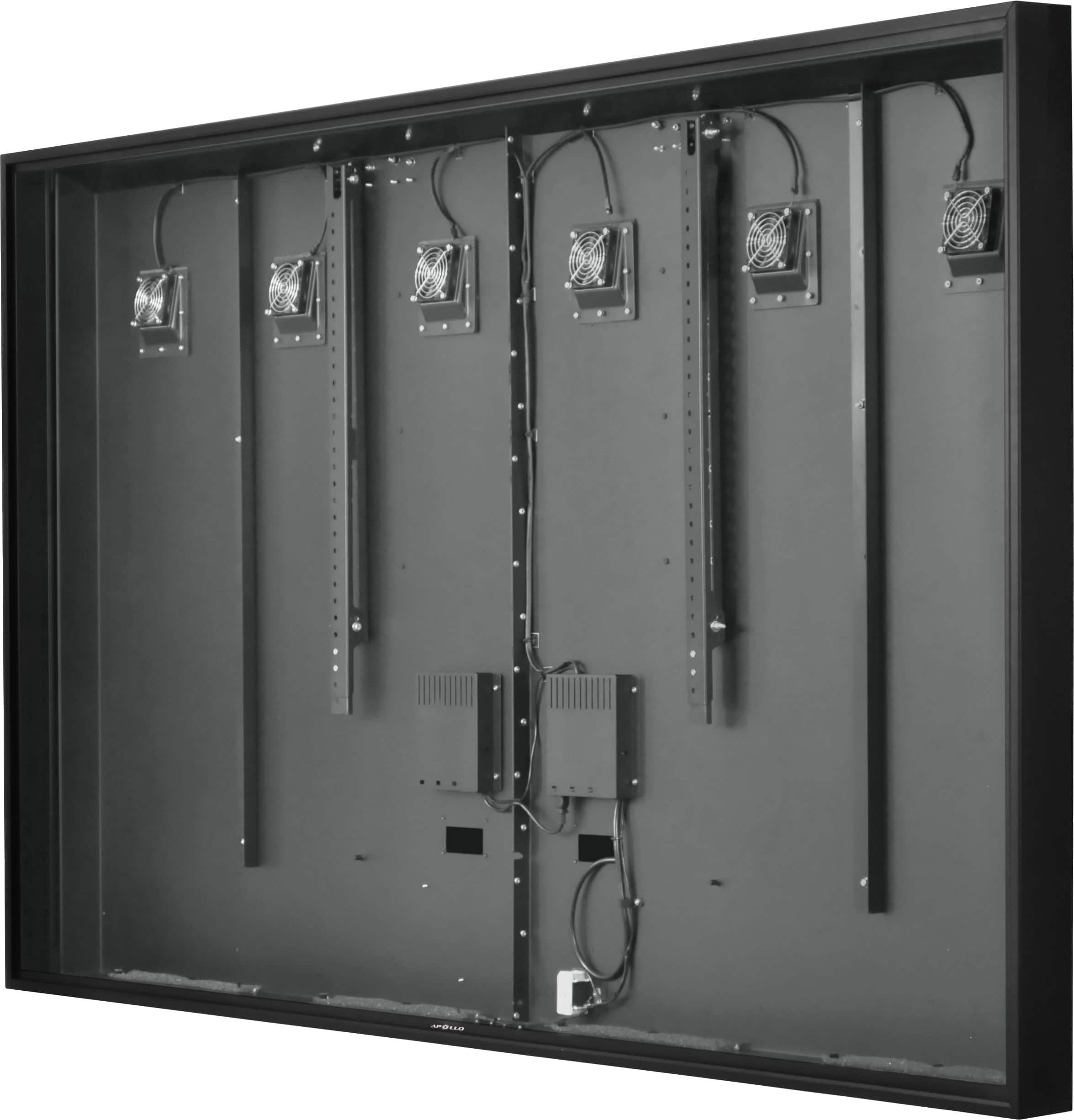 Apollo Enclosures - Apollo 100" Deluxe Outdoor TV Enclosure for 98" to 100" TVs, Quality Aluminum Construction, UL/CSA certified for safety - Black - Angle_Zoom