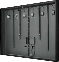 Apollo Enclosures - Apollo 100" Deluxe Outdoor TV Enclosure for 98" to 100" TVs, Quality Aluminum Construction, UL/CSA certified for safety - Black - Angle_Zoom