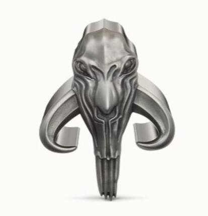 Front. PopMarket - New Zealand Mint - The Mandalorian™ – Mythosaur™ 5oz Silver Shaped Coin - Collectibles - Multicolor.