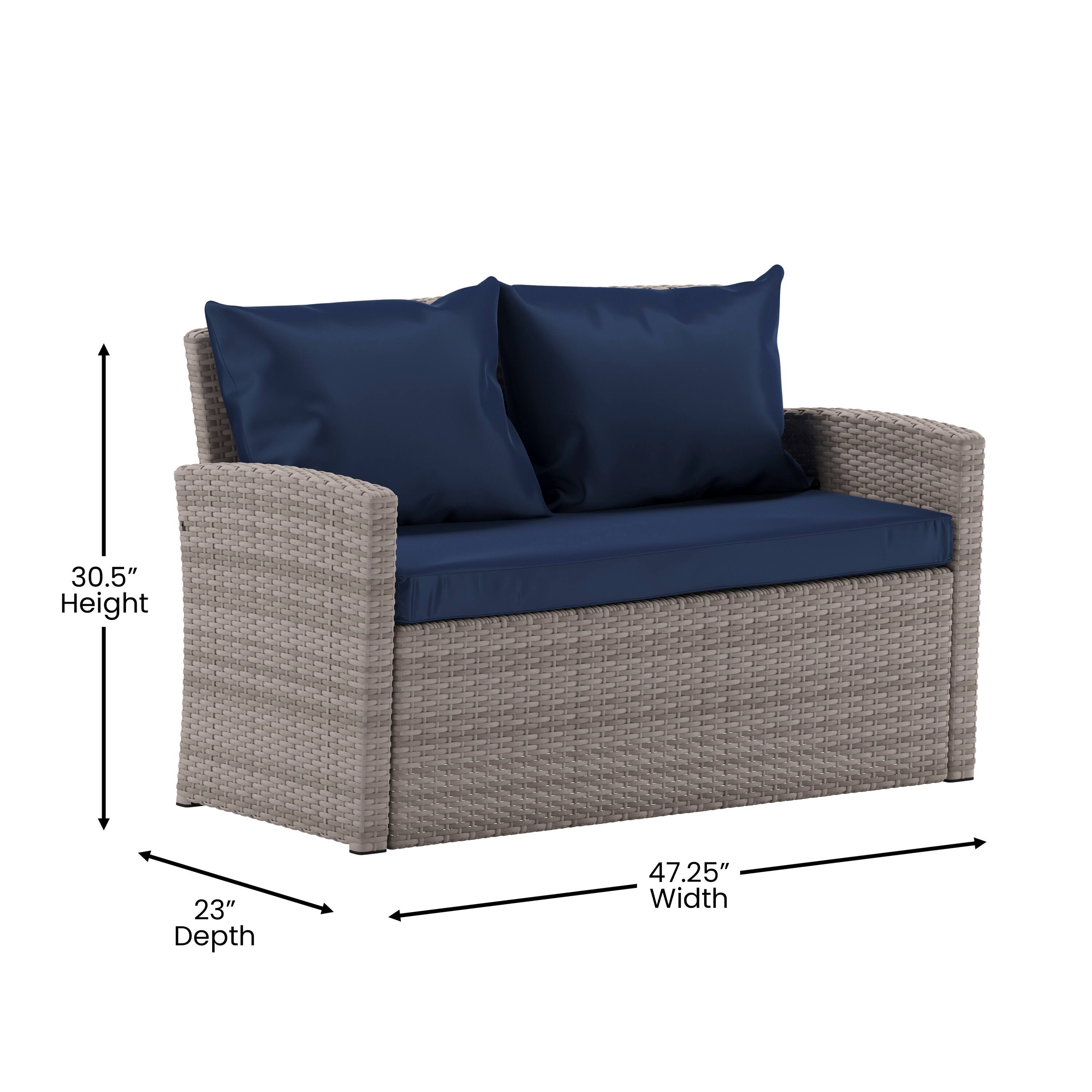 30.5" Height, 23" Depth, 47.25" Width