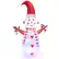 Front. Costway - 8FT Christmas Snowman Decoration Inflatable Christmas Decor with Multi-color Rotating & Bright LED Lights - Multicolor.