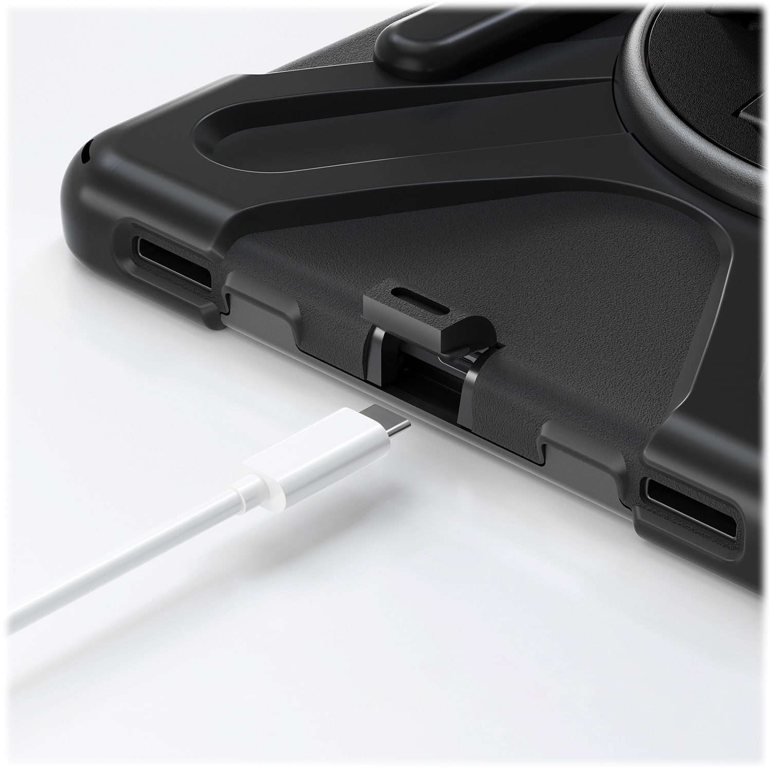 Alt View 15. SaharaCase - Raider-X Series Hand Strap Case for Samsung Galaxy Tab S8, Tab S9, Tab S9 FE, S10 FE, and S10 Lite (2025) - Black.