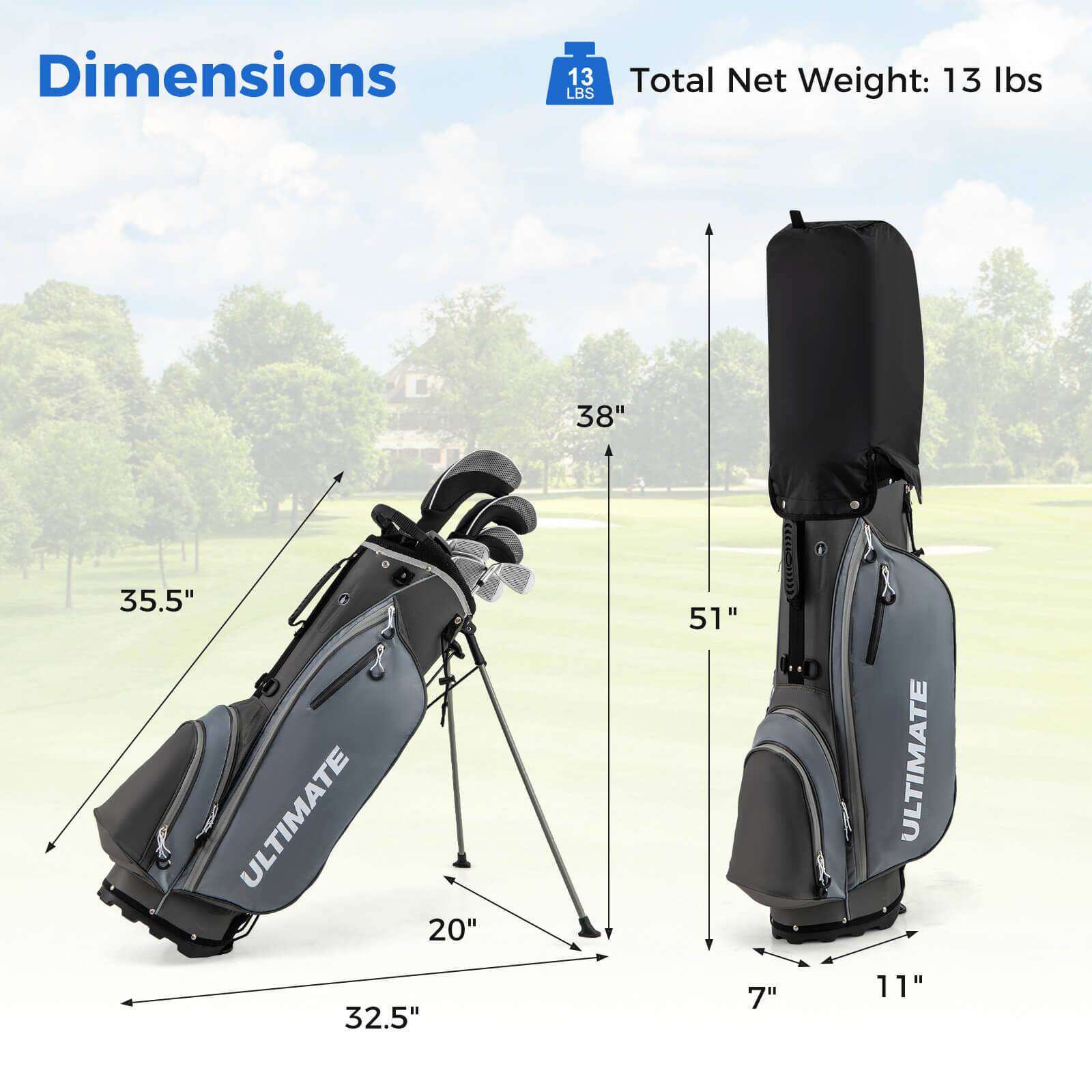 Dimensions  
Total Net Weight: 13 lbs  

- 38"  
- 35.5"  
- 20"  
- 32.5"  

- 51"  
- 7"  
- 11"