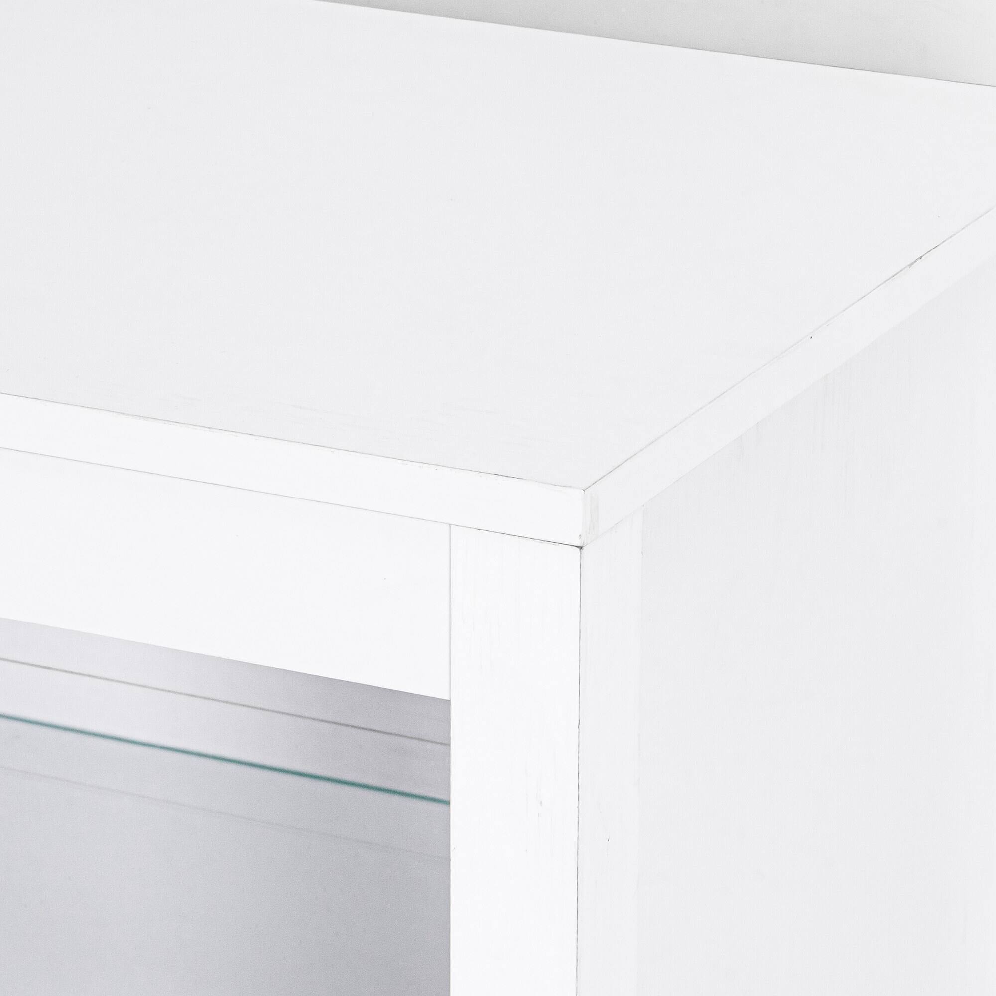 Alt View 6. Ihomeadore - 66" Gaming TV Stand with Open Storage Shelves Media Console for TVs up to 55" - White.