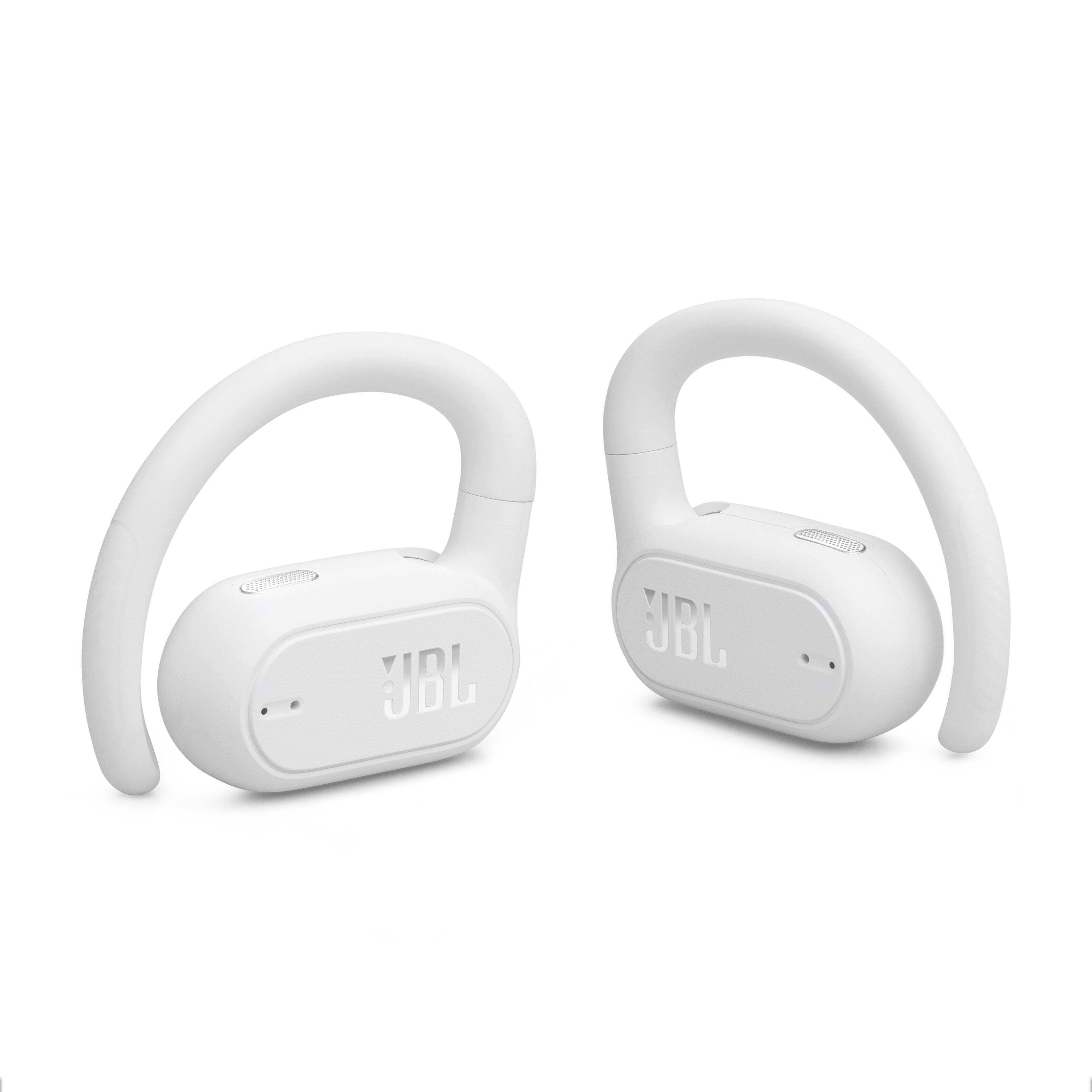 Alt View 20. JBL - SoundGear Sense Hybrid Open-Ear headphones with detachable neckband - 2024 - White.