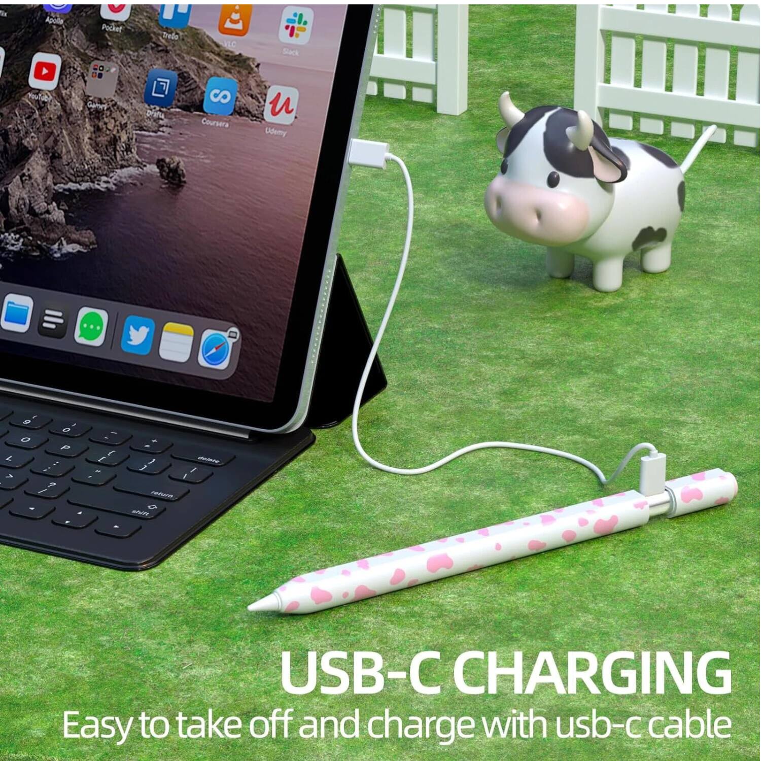 USB-C CHARGING  
Easy to take off and charge with usb-c cable