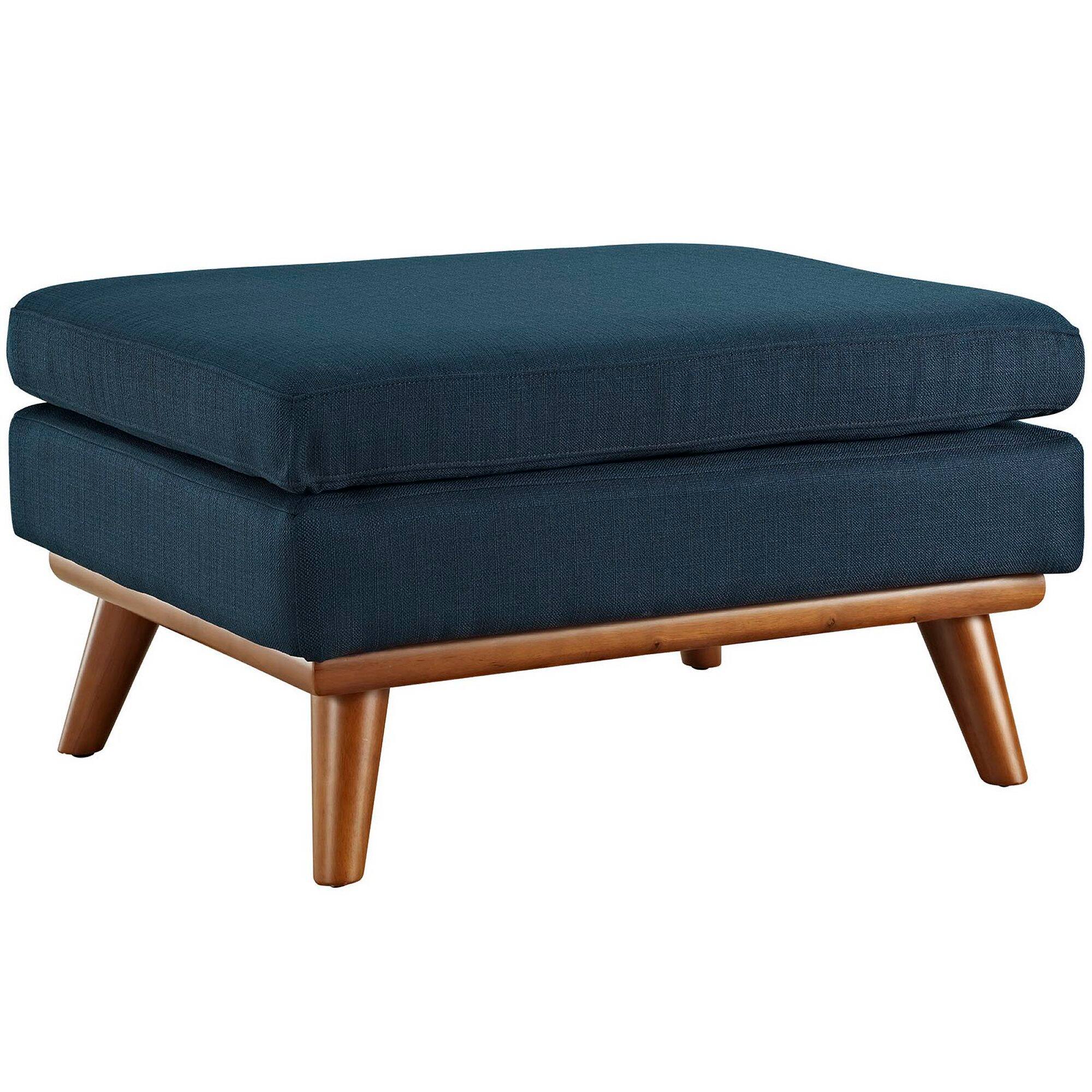 Angle. Modway - Engage Upholstered Fabric Ottoman by Modway - EEI-1797-AZU.