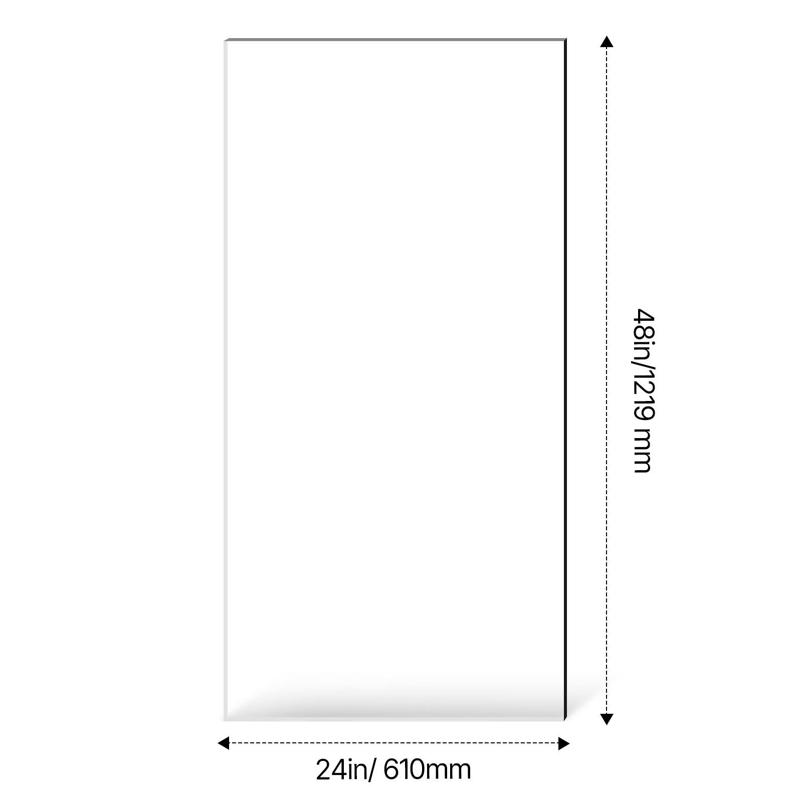 48 in/1219 mm  
24 in/610 mm