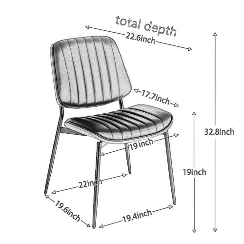 total depth 22.6inch 17.7inch 19inch 32.8inch 22inch 19.6inch 19.4inch 19inch