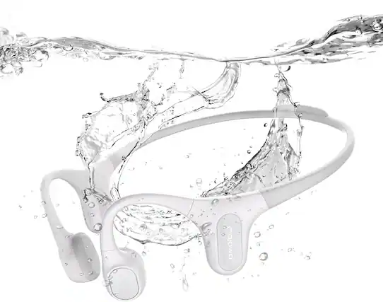 Front. Mojawa - Mojawa Run Plus Bluetooth Bone-conduction Waterproof Open-ear Headphones With Microphone For Outdoor Sports - Gray.
