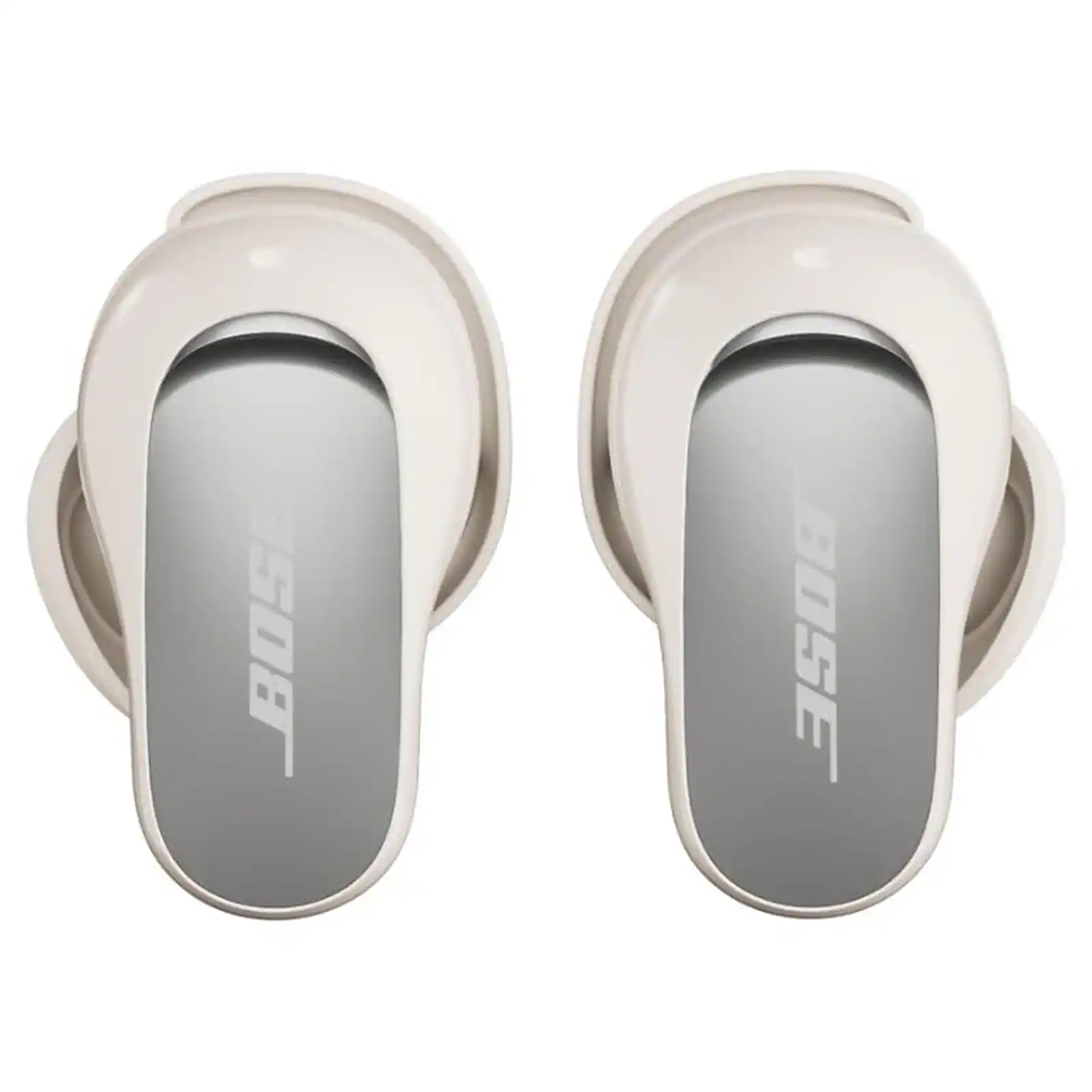 Left. Bose - QuietComfort Ultra Earbuds 2nd Gen Wireless ANC + 26-Month Extended Warranty Protection - White Smoke.