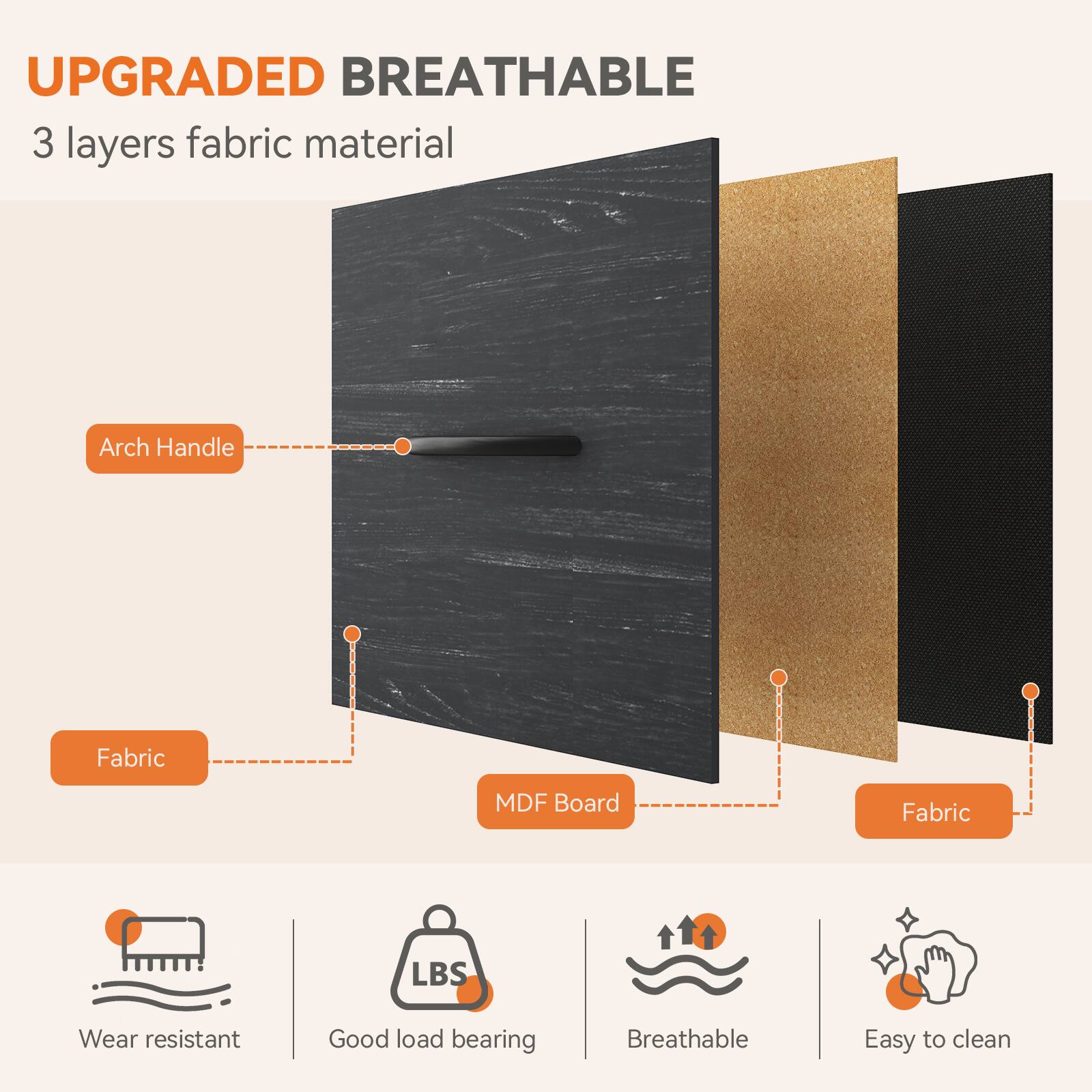 Sweetcrispy 4 Drawer Fabric Dresser with Metal Frame, Storage Organizer ...