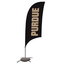 Victory Corps - Purdue Boilermakers 7.5' Razor Feather Stake Flag with Base - Multicolor