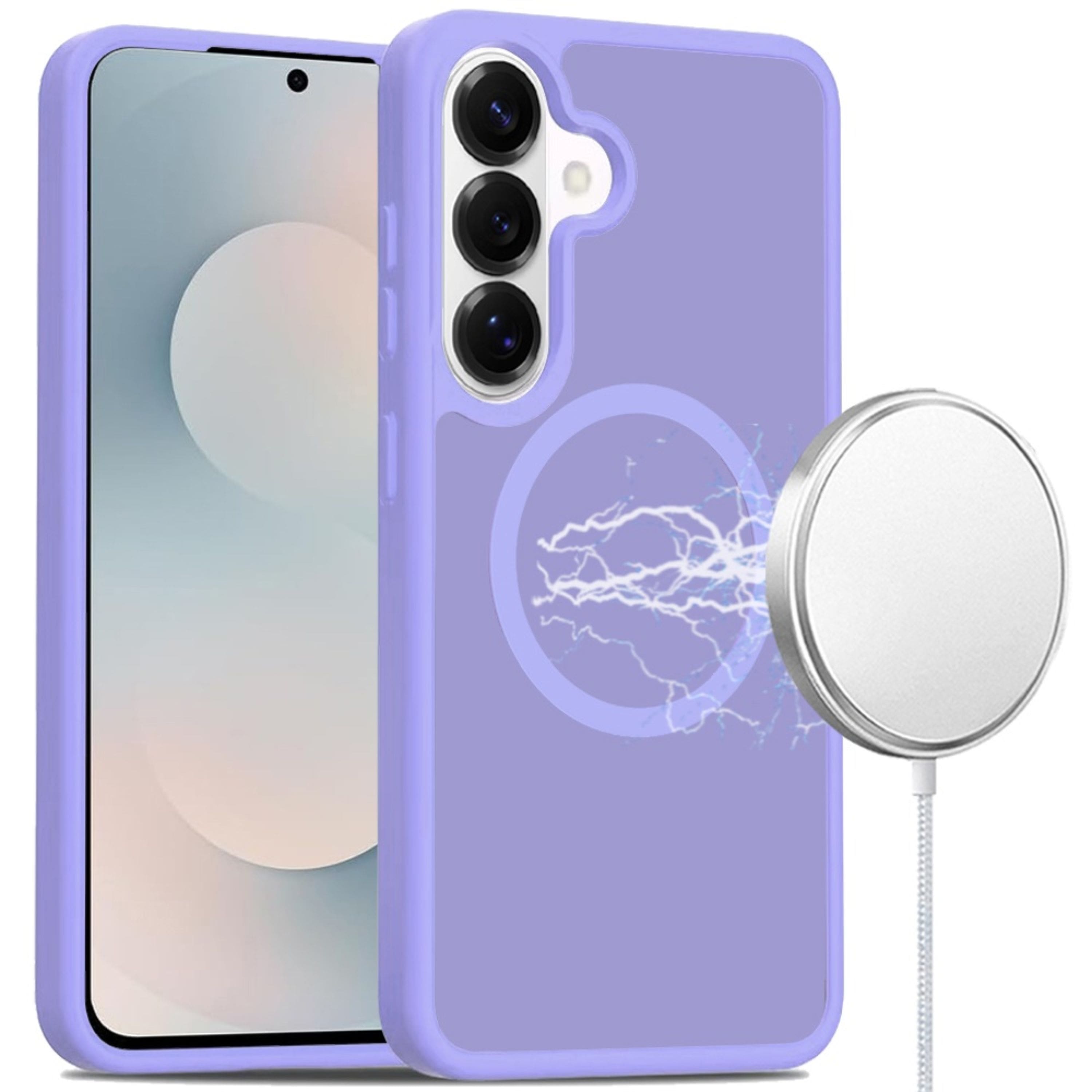 Kitcheniva - Magnetic Circle Smooth Translucent Plus Tempered Glass For Samsung S26 - Light Purple price history on PriceWatchPro