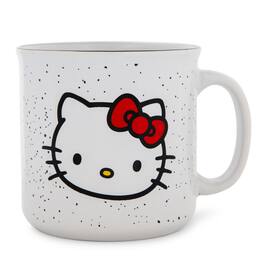 Silver Buffalo - Sanrio Hello Kitty Speckled Ceramic Camper Mug | Holds 20 Ounces - Red