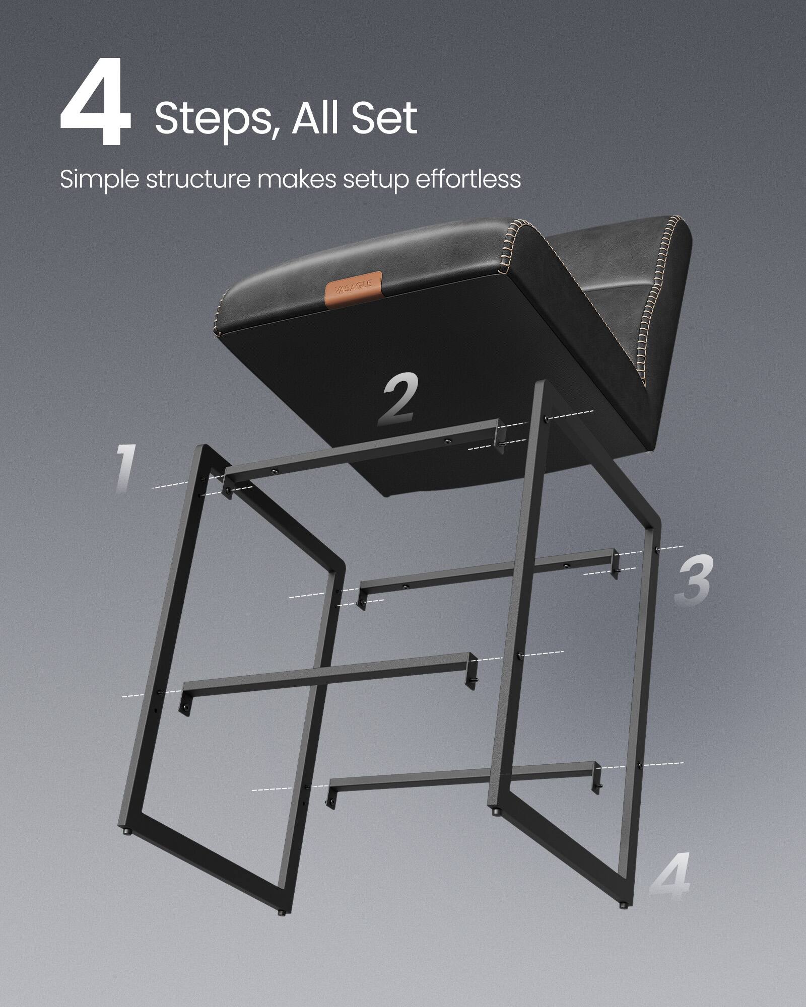 4 Steps, All Set  
Simple structure makes setup effortless  
1 2 3 4
