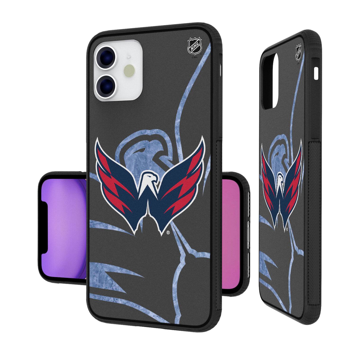 Alt View 1. Keyscaper - Washington Capitals iPhone Tilt Bump Ice Case - 16 Pro Max - Multicolor.