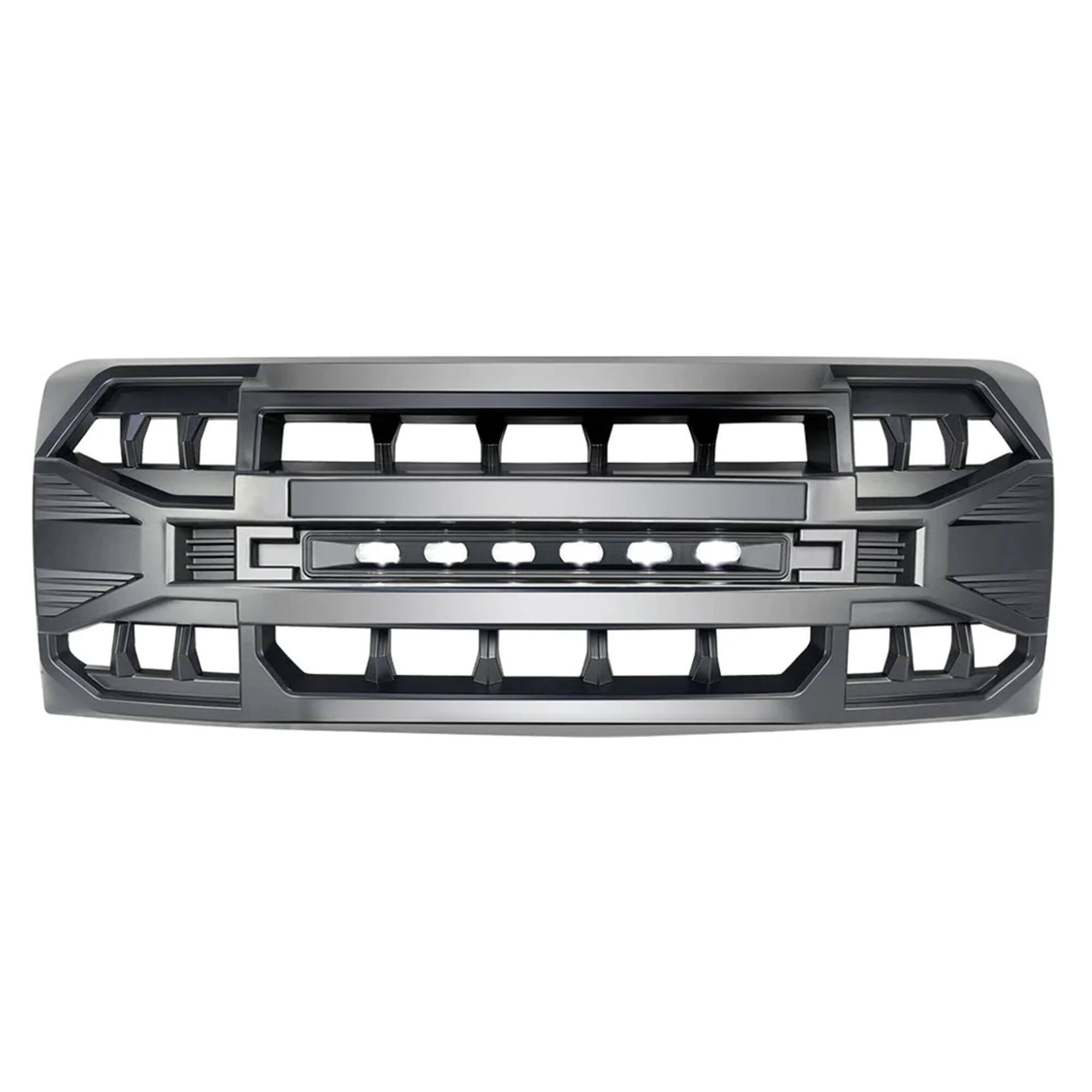 Alt View 4. AMERICAN MODIFIED - AMERICAN MODIFIED Armor Grille with Off Road Lights for 2009-2014 Ford F150 - 09-14 F-150 (w/ Offroad LED).