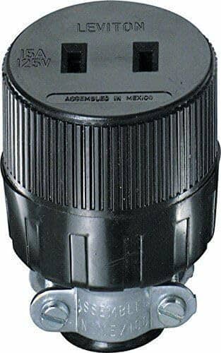Leviton - Round Connector (c20-00612-000) - Black