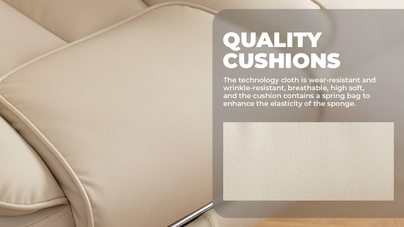 QUALITY CUSHIONS

The technology cloth is wear-resistant and wrinkle-resistant, breathable, high soft, and the cushion contains a spring bag to enhance the elasticity of the sponge.