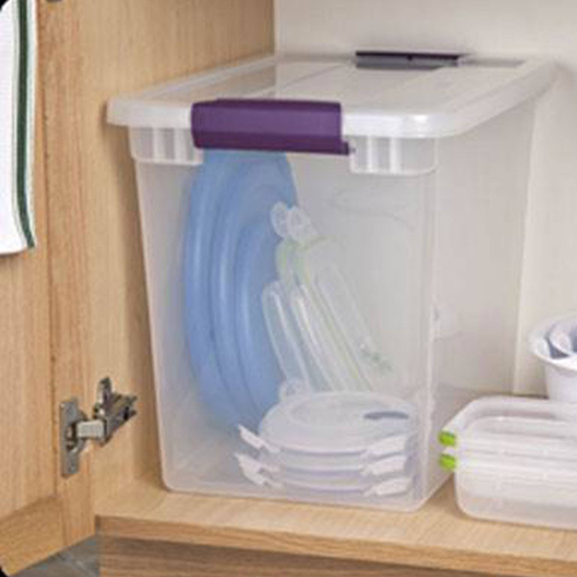 Alt View 5. Sterilite - Sterilite 27 Qt Storage Container, 6 Pack, & 15 Qt Storage Container, 12 Pack.