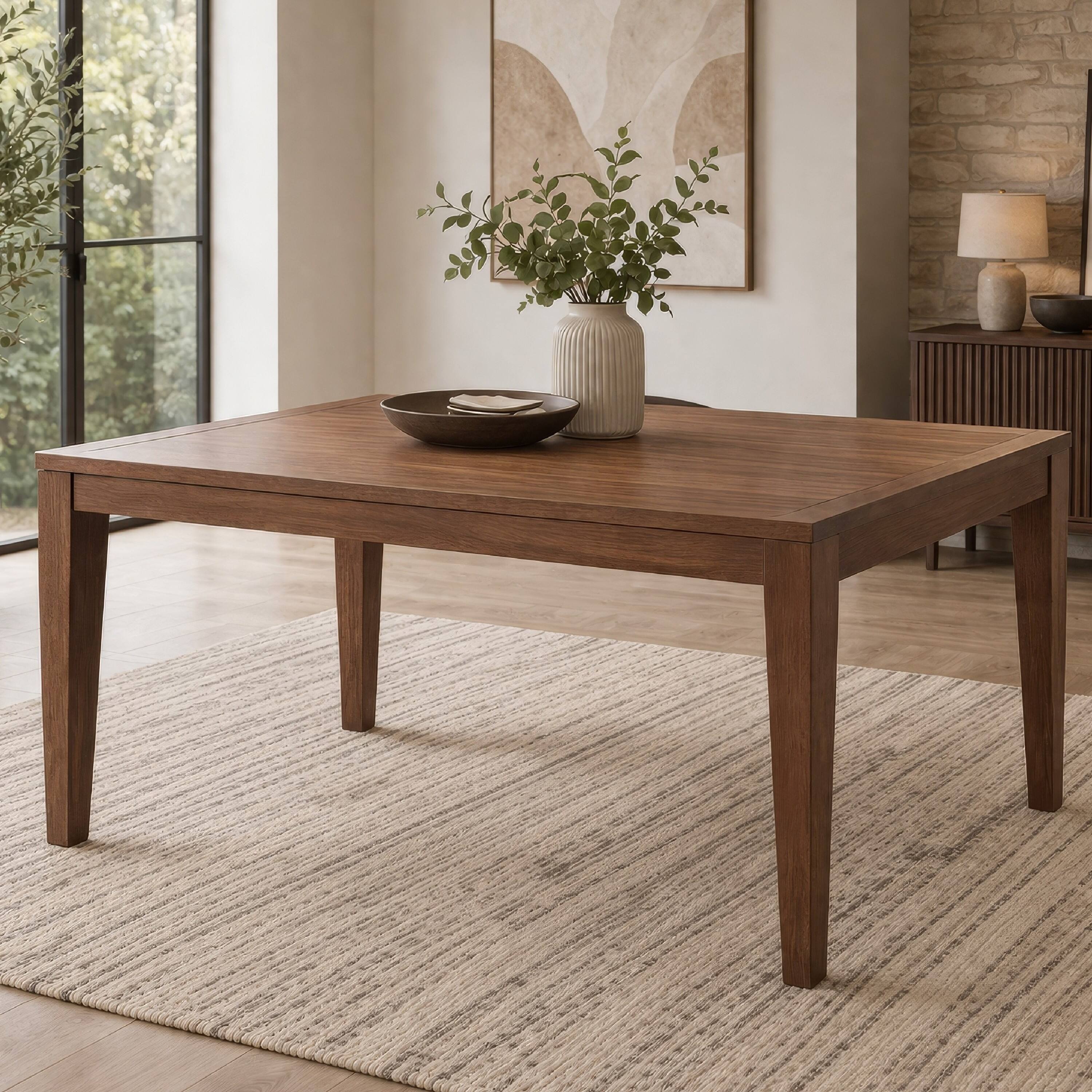 Alt View 7. Manhattan Lane - Mea Dining Table, 47-94 Inch Expandable Top, Scandinavian Walnut Brown - Walnut Brown.