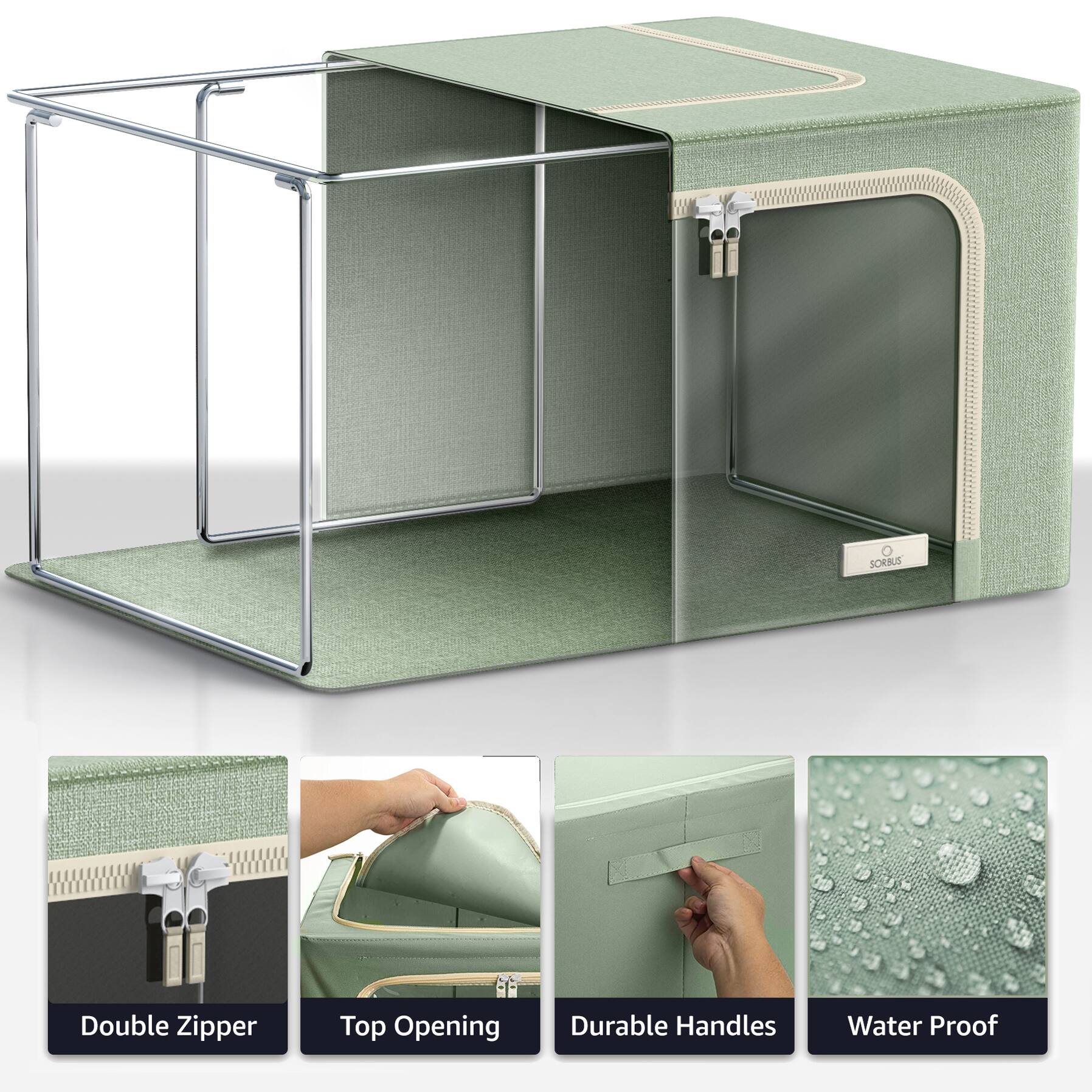 - SORBUS Double Zipper Top Opening Durable Handles Water Proof
- Double Zipper
- Top Opening
- Durable Handles
- Water Proof