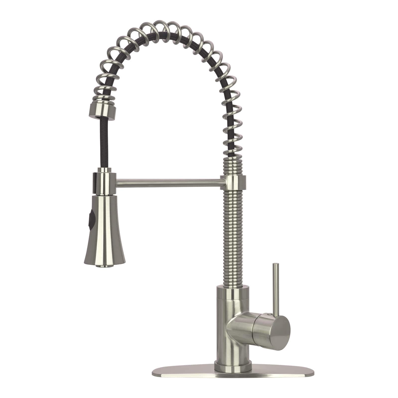 Pre-Rinse Spring Solid Brass Single Handle Kitchen Faucet with Pull Down Sprayer price history on PriceWatchPro