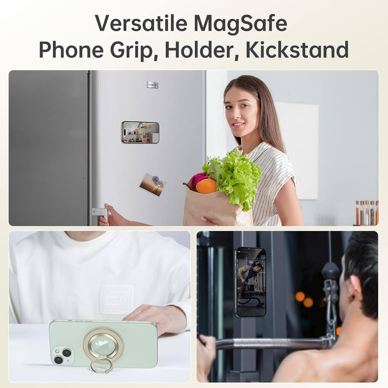 Versatile MagSafe Phone Grip, Holder, Kickstand