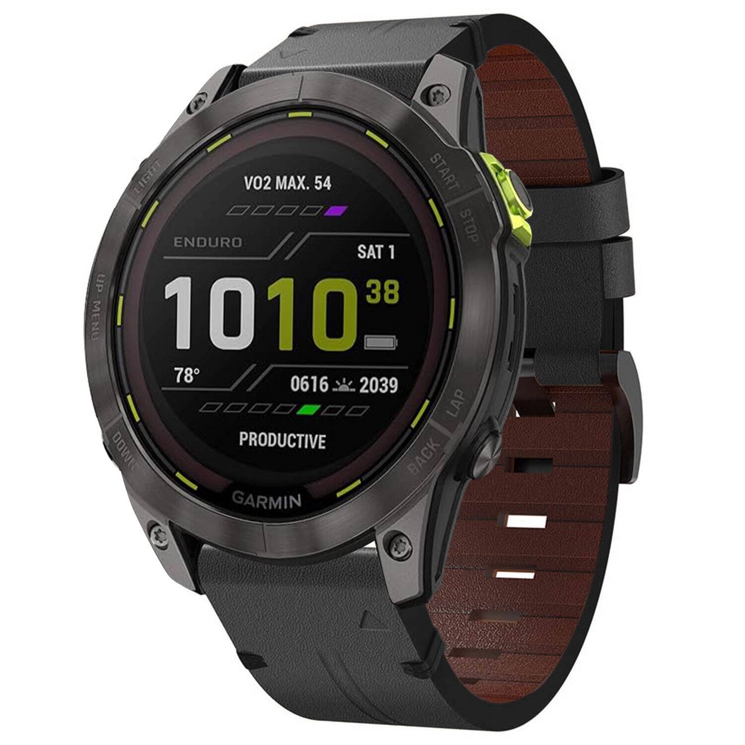 LIGHT VO2 MAX. 54  
ENDURO  
SAT 1  
1010  
38  
78°  
0616  
2039  
PRODUCTIVE  
GARMIN