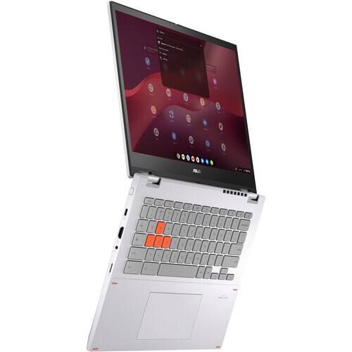 Alt View 1. ASUS - Chromebook Vibe CX34 Flip 14" WUXGA Touch Intel Core i5-1235U 1.3 GHz up to 4.4 GHz 8GB RAM 256GB SSD ChromeOS - White.