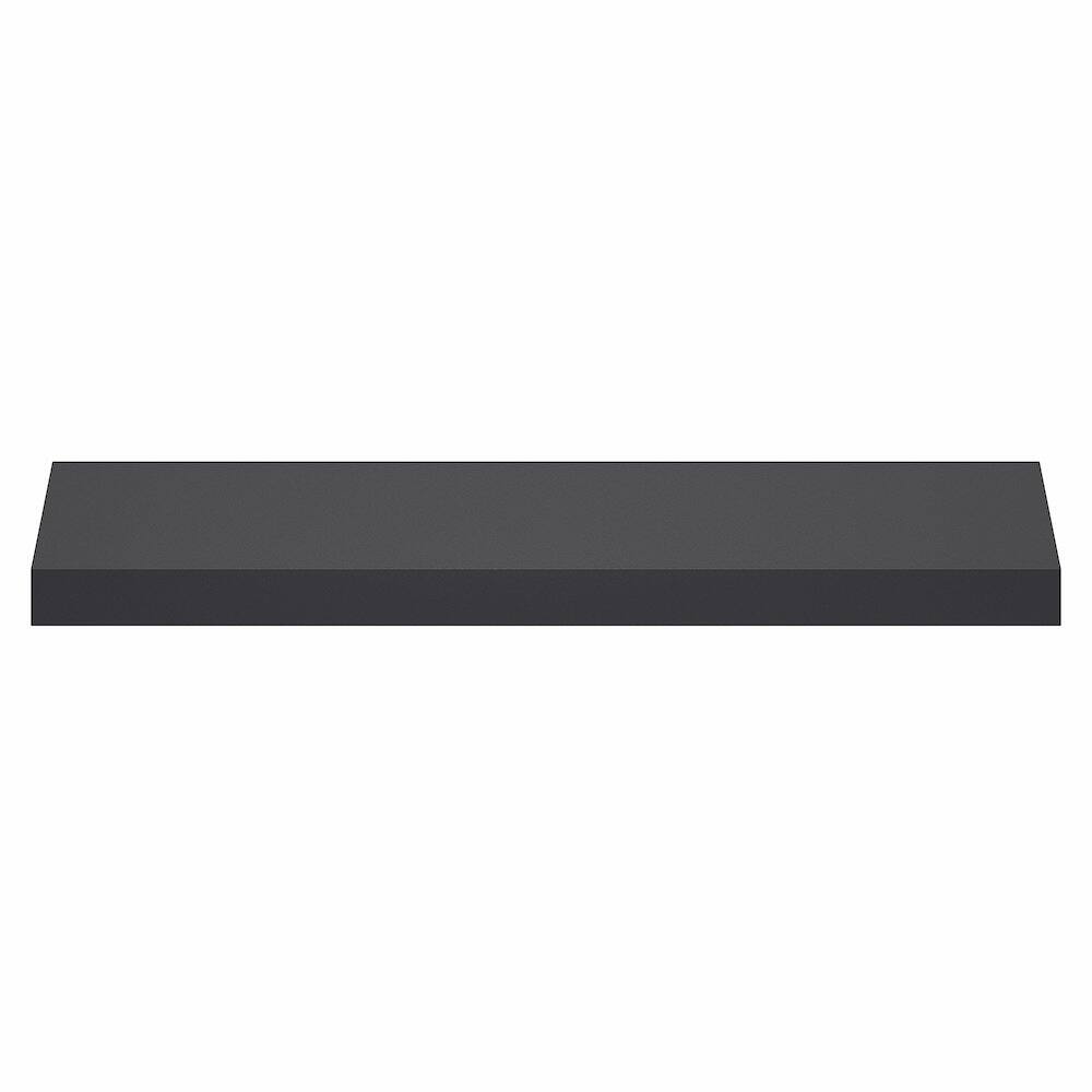 Left. Furinno - TANNA Floating Shelves for Wall, 9 x 35 Wall Shelf, Wall Mounted Floating Shelf with Invisible Brackets, Thick Shelf - Americano.