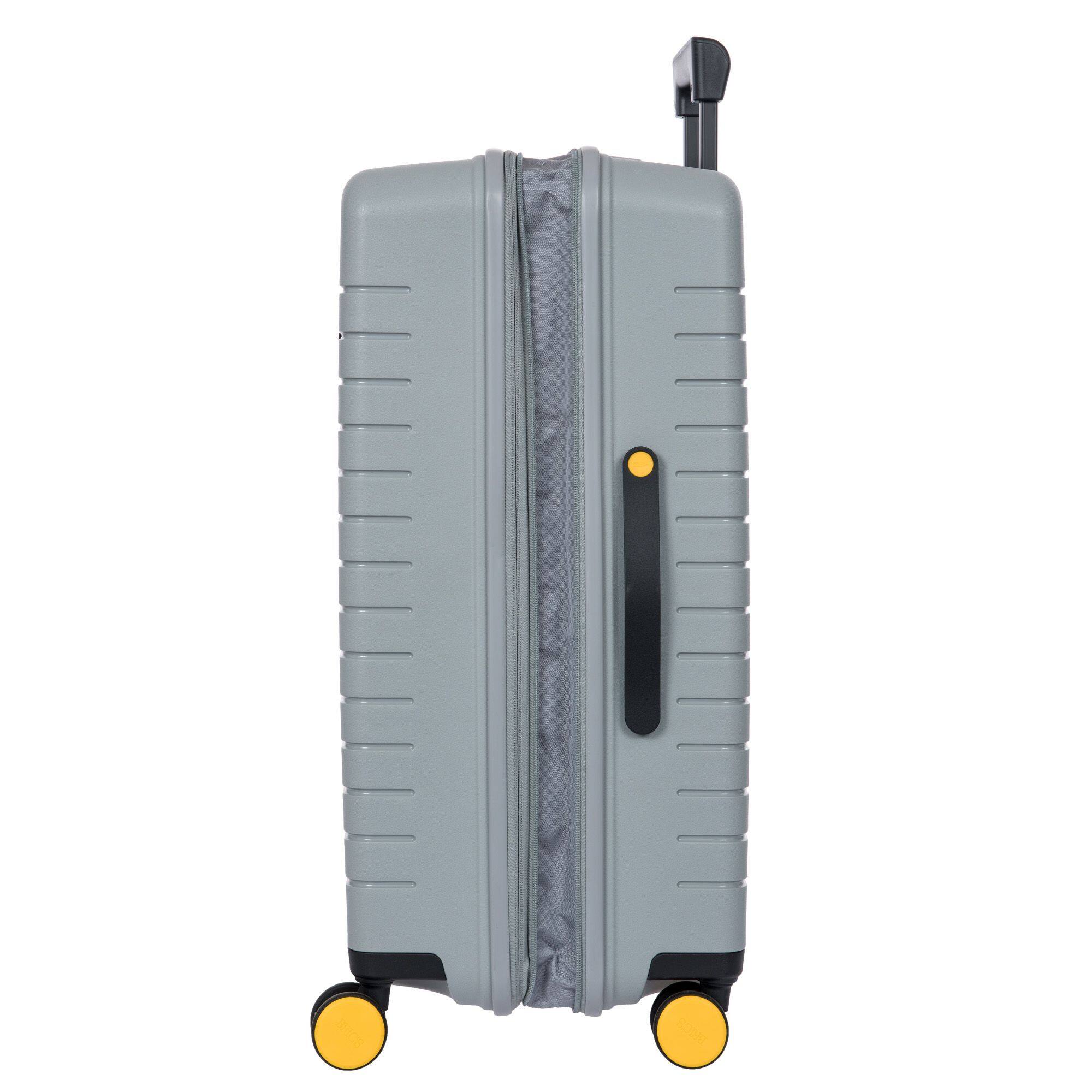 Back. Bric's - Ulisse Expandable 28" Checked Spinner Luggage - Gray.