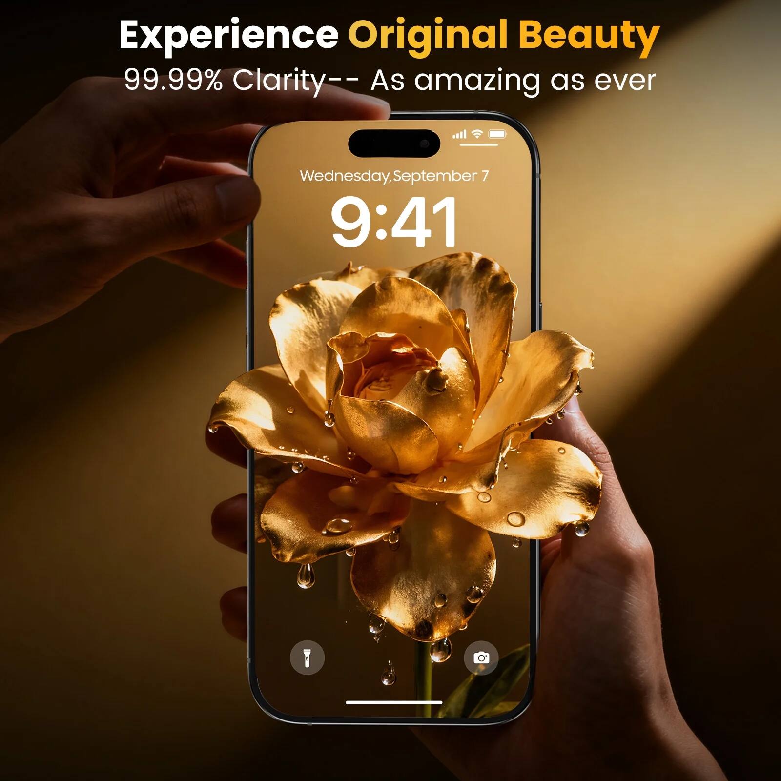 Experience Original Beauty  
99.99% Clarity – As amazing as ever  

Wednesday, September 7  
9:41