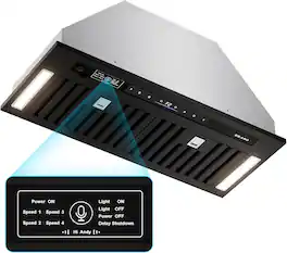 COWLOWN - 30 inches - Convertible - Range Hood Insert - Black